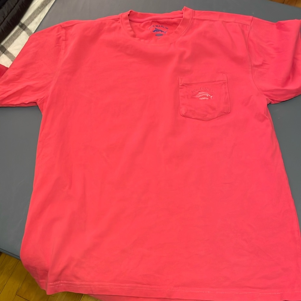 Mens T-Shirt Joe Marlin Sz XL Dark Pink